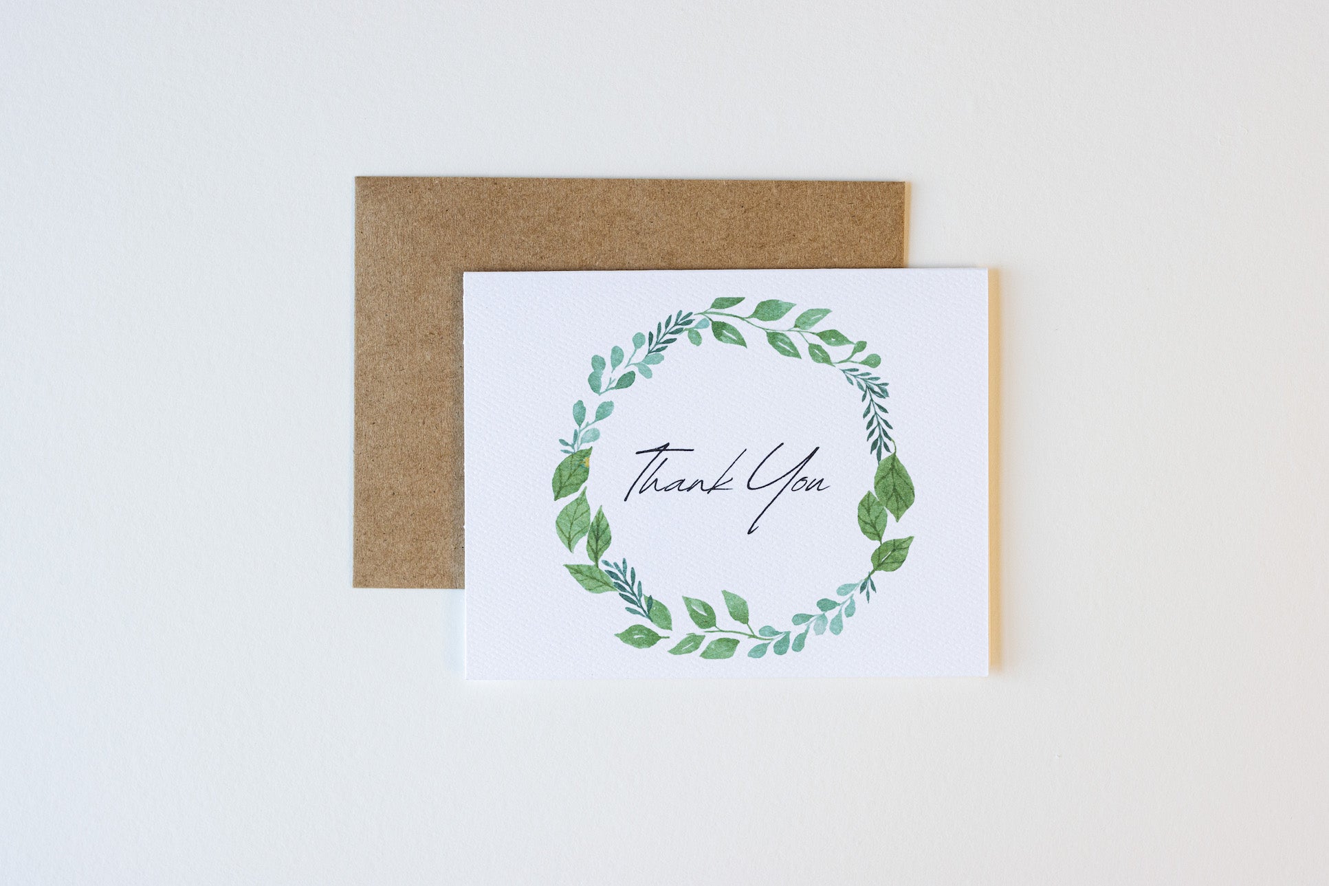 Thank You Wreath Greeting Card