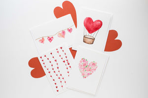 Valentine's Day Hand Painted Set