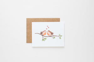 'Love Birds' Greeting Card